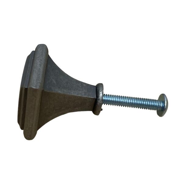 Amerock Manor 1" Weathered Nickel Square Drawer Door Pull Knob Lot of 11 NEW - Picture 2 of 7